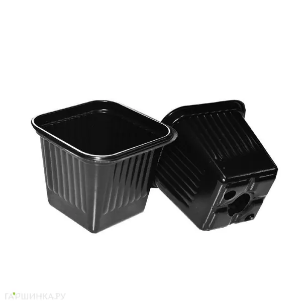 Горшок 7х7х6,5cм 10 шт технический пластик квадрат